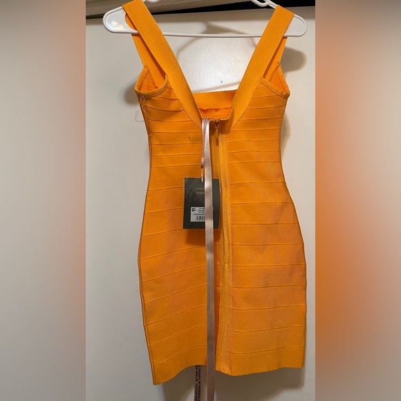 House of CB The OG Orange Sherbet Mini Bandage Dress - Picture 4 of 5
